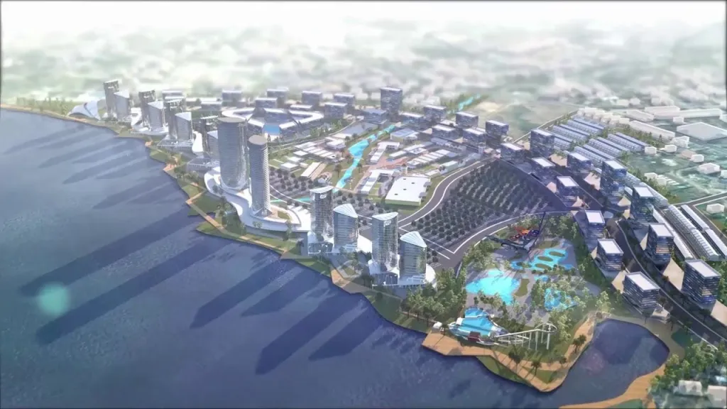 Projet d'aménagement urbain en bord de fleuve